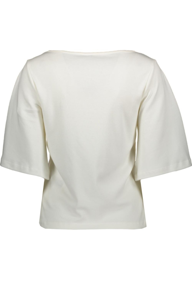 VMLESLEY 2/4 O-NECK T-SHIRT JRS EXP 10340952 Bright White/AMOUR CLUB YELLOW